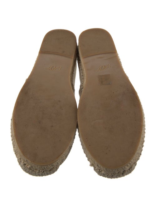 Roger Vivier Canvas Crystal Embellishments Espadrilles