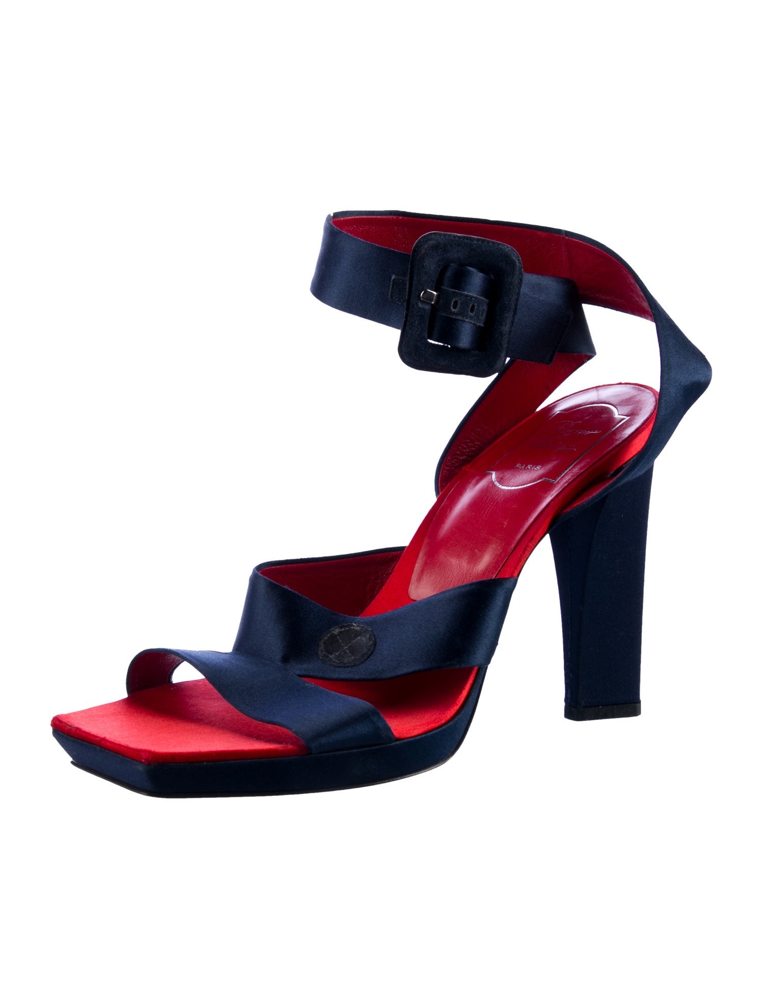 Roger Vivier Satin D'Orsay Pumps