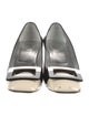 Roger Vivier Patent Leather Colorblock Pattern Pumps