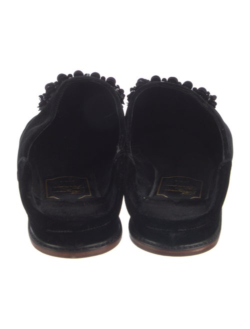 Roger Vivier Velvet Sequin Embellishments Mules