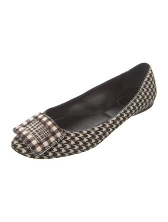 Roger Vivier Ponyhair Printed Ballet Flats