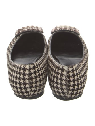 Roger Vivier Ponyhair Printed Ballet Flats