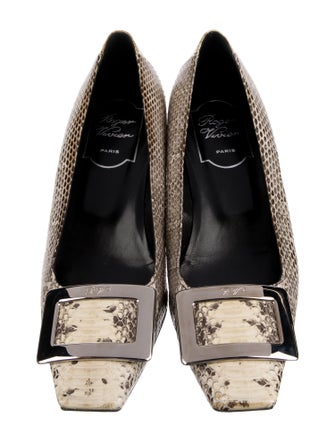 Roger Vivier Snakeskin Animal Print Pumps