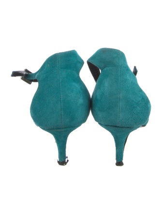 Roger Vivier Suede T-Strap Pumps