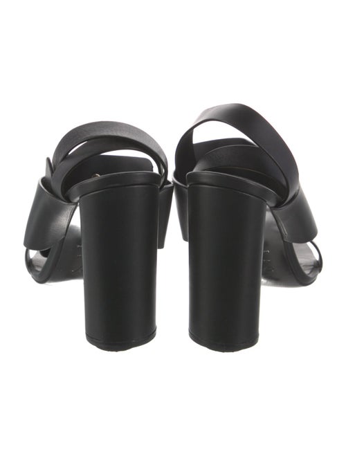 Roger Vivier Leather Animal Print Gladiator Sandals