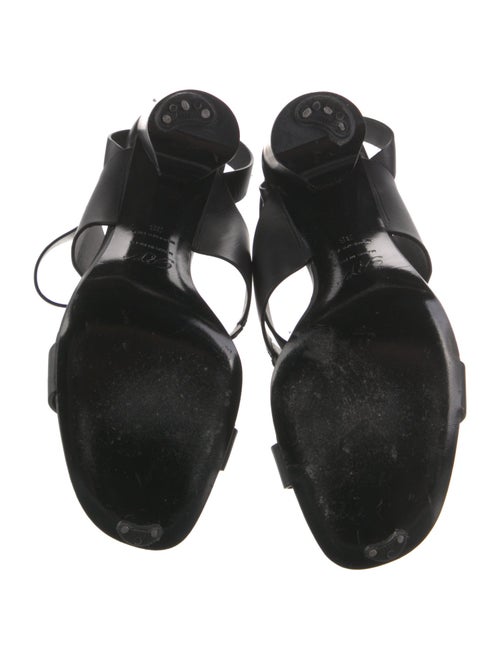 Roger Vivier Leather Animal Print Gladiator Sandals