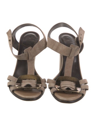 Roger Vivier Suede Slingback Sandals