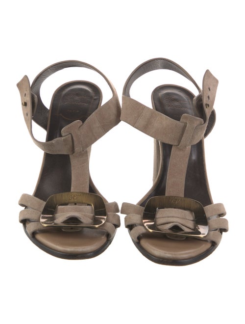 Roger Vivier Suede Slingback Sandals