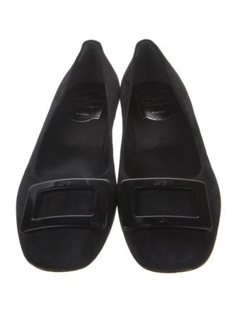 Roger Vivier Suede Flats