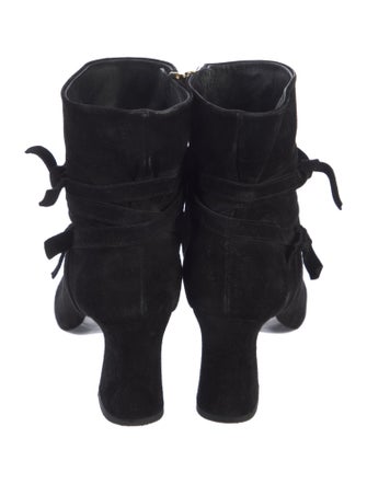 Roger Vivier Suede Lace-Up Boots