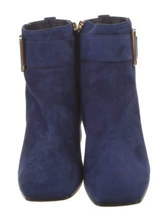 Roger Vivier Suede Printed Boots