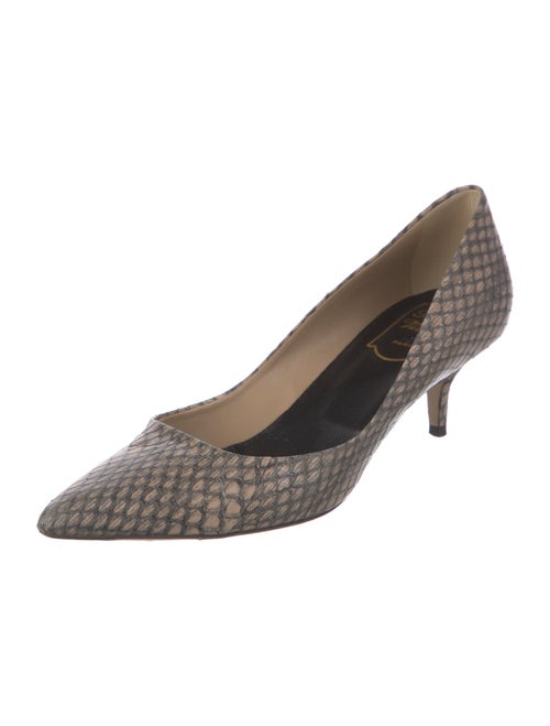 Roger Vivier Python Animal Print Pumps
