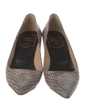 Roger Vivier Python Animal Print Pumps