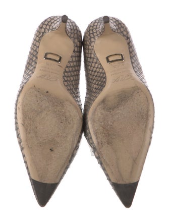 Roger Vivier Python Animal Print Pumps