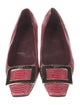 Roger Vivier Snakeskin Animal Print Flats