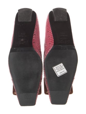 Roger Vivier Snakeskin Animal Print Flats