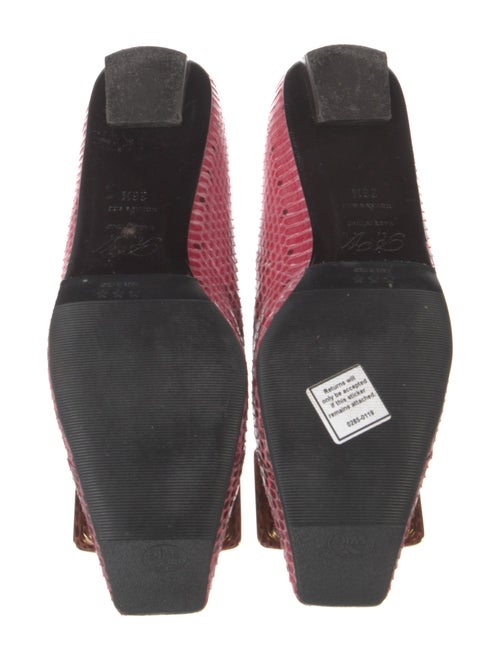 Roger Vivier Snakeskin Animal Print Flats