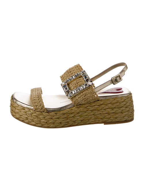 Roger Vivier Raffia Espadrilles