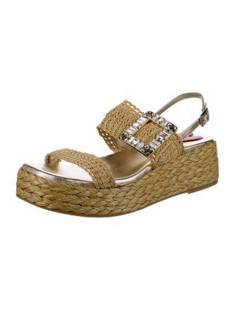 Roger Vivier Raffia Espadrilles