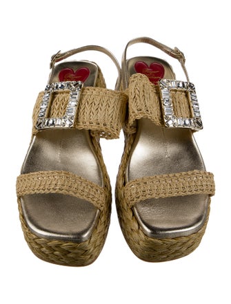 Roger Vivier Raffia Espadrilles