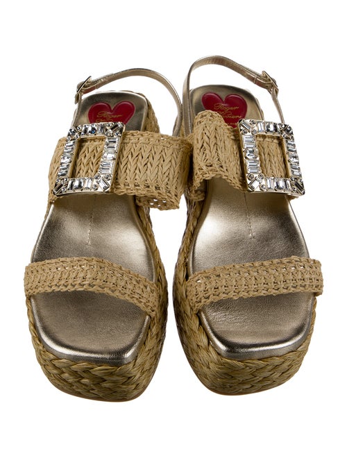 Roger Vivier Raffia Espadrilles