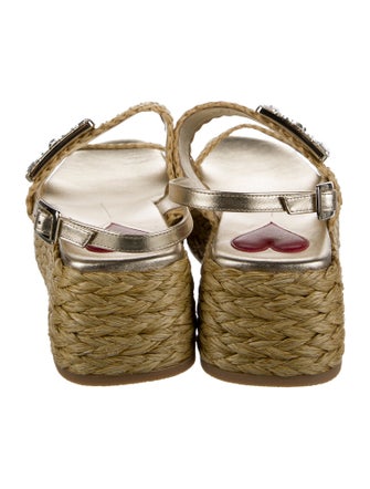 Roger Vivier Raffia Espadrilles