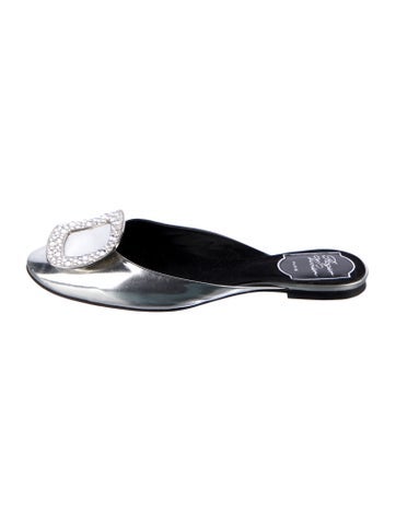 Roger Vivier Sandals Patent Leather Printed Slides IT 36 | 6