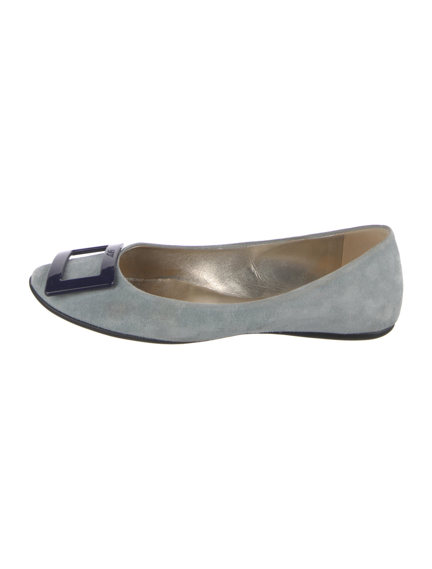 Roger Vivier Suede Flats