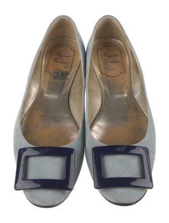 Roger Vivier Suede Flats