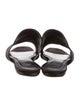 Roger Vivier Satin Crystal Embellishments Slides