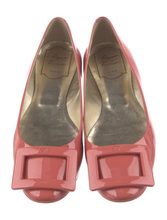 Roger Vivier Patent Leather Ballet Flats