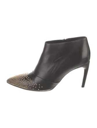 Roger Vivier Leather Studded Accents Boots