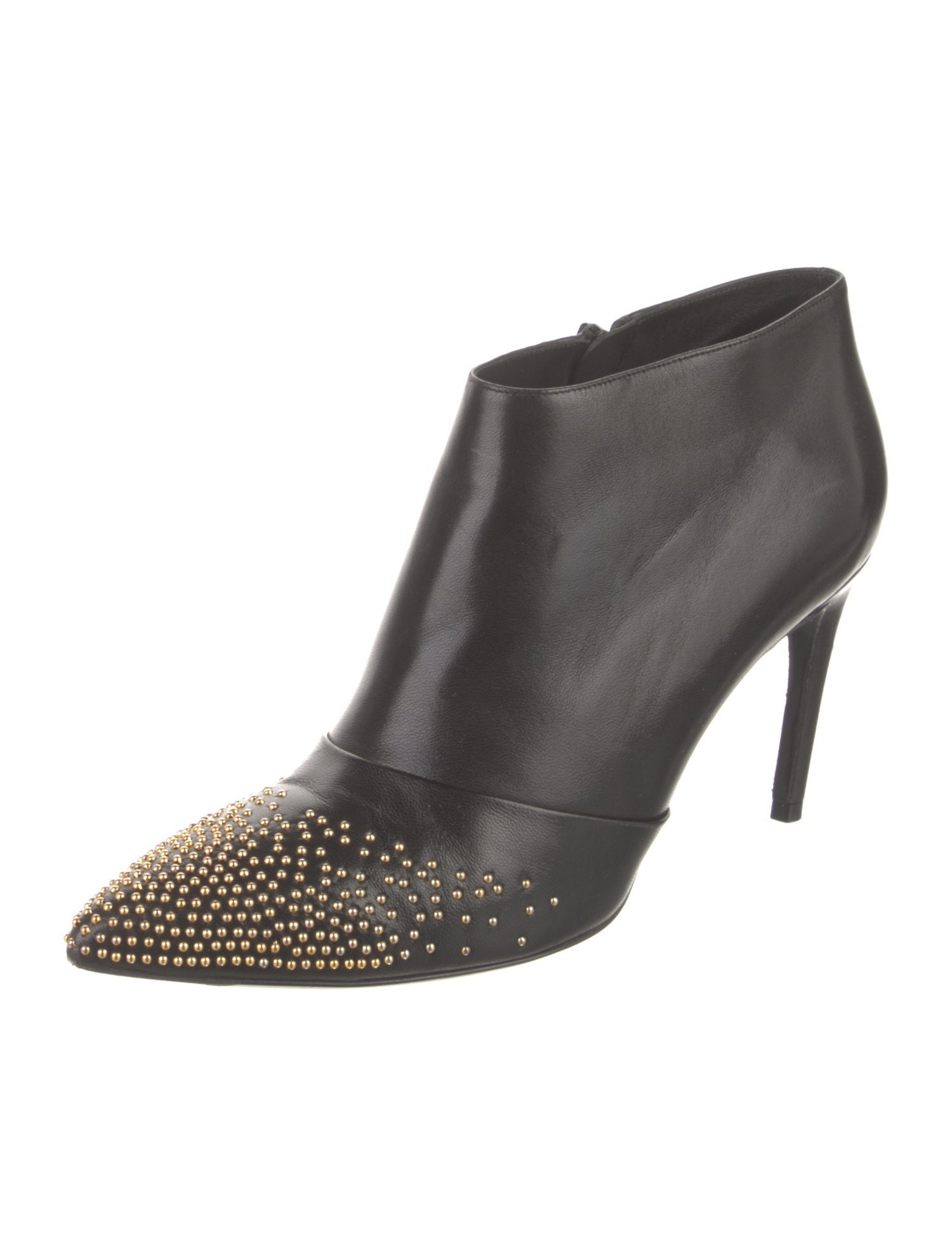 Roger Vivier Leather Studded Accents Boots