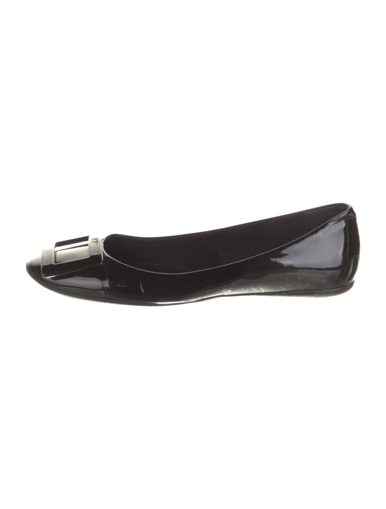 Roger Vivier Patent Leather Ballet Flats