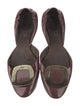 Roger Vivier Patent Leather D'Orsay Flats
