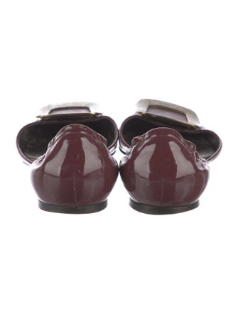 Roger Vivier Patent Leather D'Orsay Flats