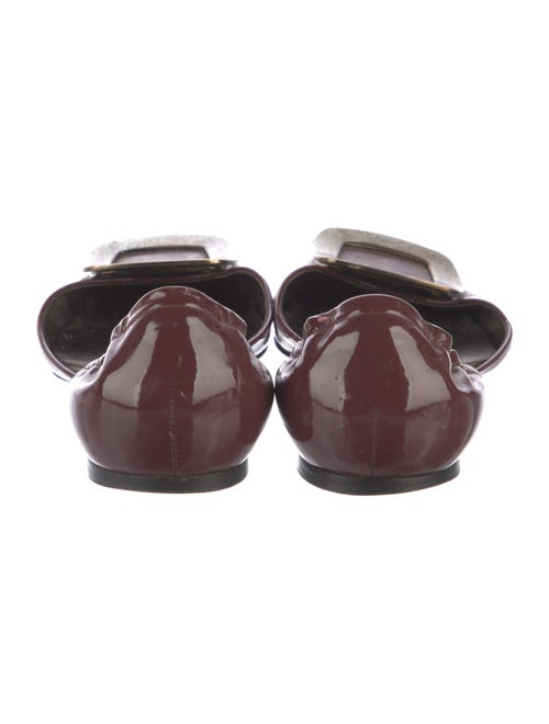 Roger Vivier Patent Leather D'Orsay Flats