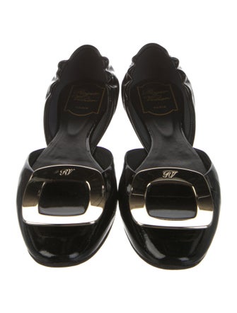 Roger Vivier Patent Leather D'Orsay Flats