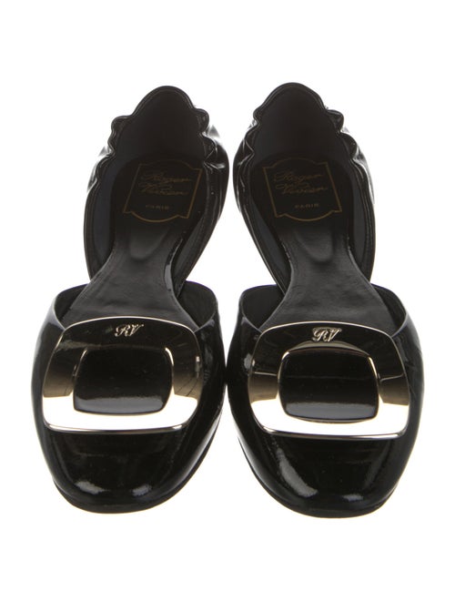 Roger Vivier Patent Leather D'Orsay Flats