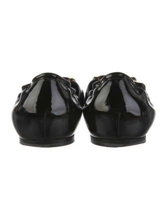 Roger Vivier Patent Leather D'Orsay Flats