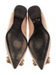 Roger Vivier Satin Crystal Embellishments Flats