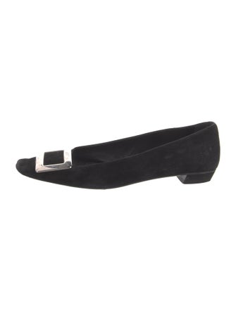 Roger Vivier Suede Flats
