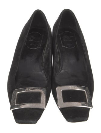 Roger Vivier Suede Flats