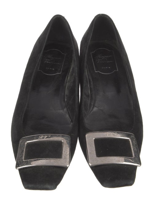 Roger Vivier Suede Flats