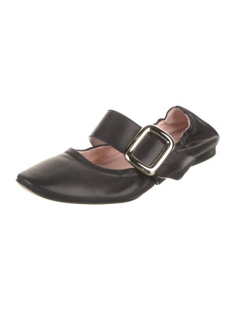 Roger Vivier Leather Mary Jane Flats