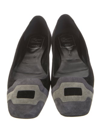 Roger Vivier Suede Ballet Flats