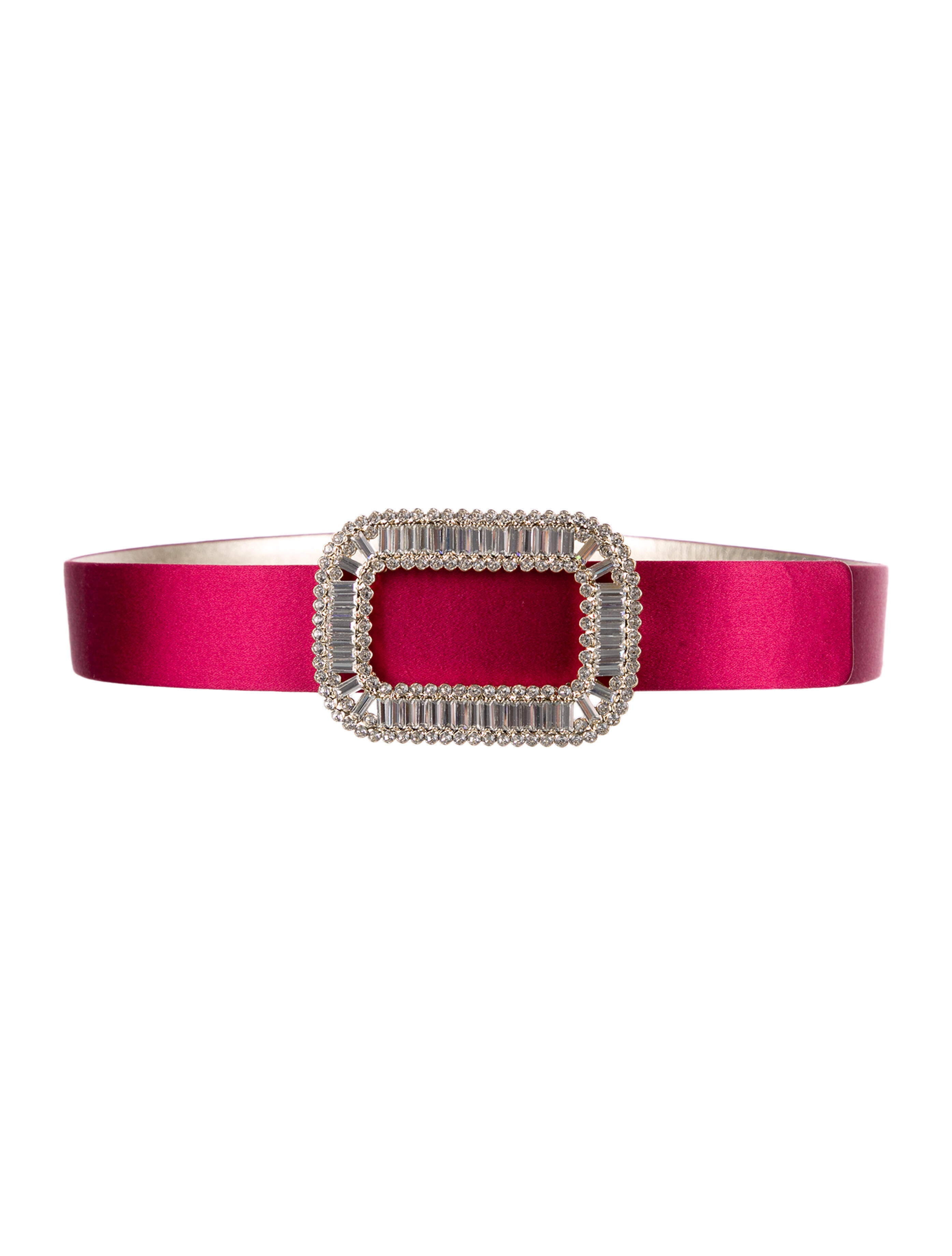 Roger Vivier Skinny Leather Waist Belt
