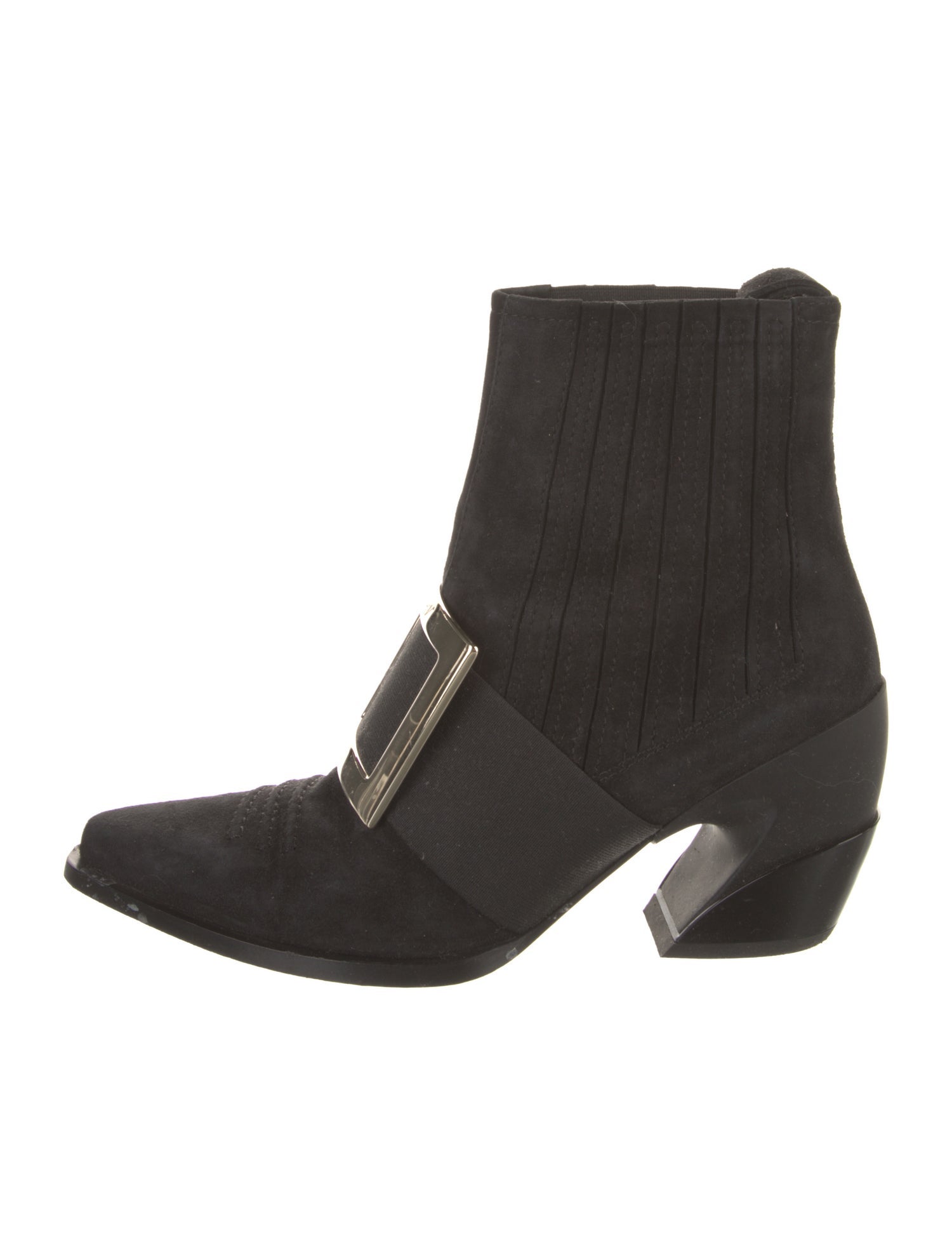 Roger Vivier Suede Western Boots