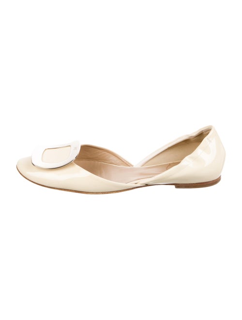Roger Vivier Patent Leather D'Orsay Flats