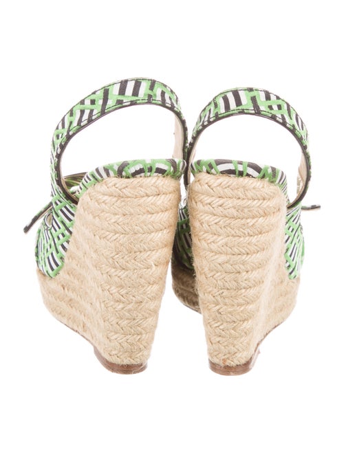 Roger Vivier Canvas Printed Espadrilles